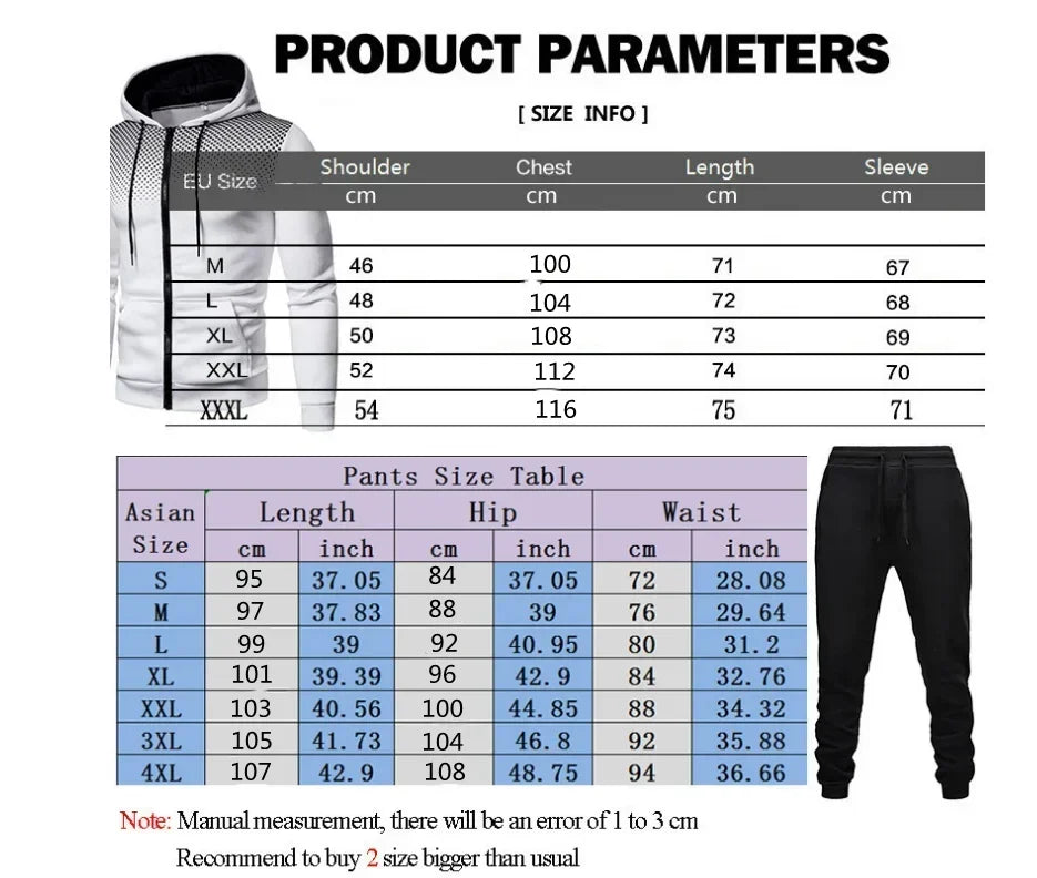 New men's casual jogging fitness sportswear set