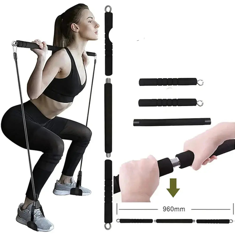 300lb Resistance Bands with Dumbbell Harness 24 Hour Sport