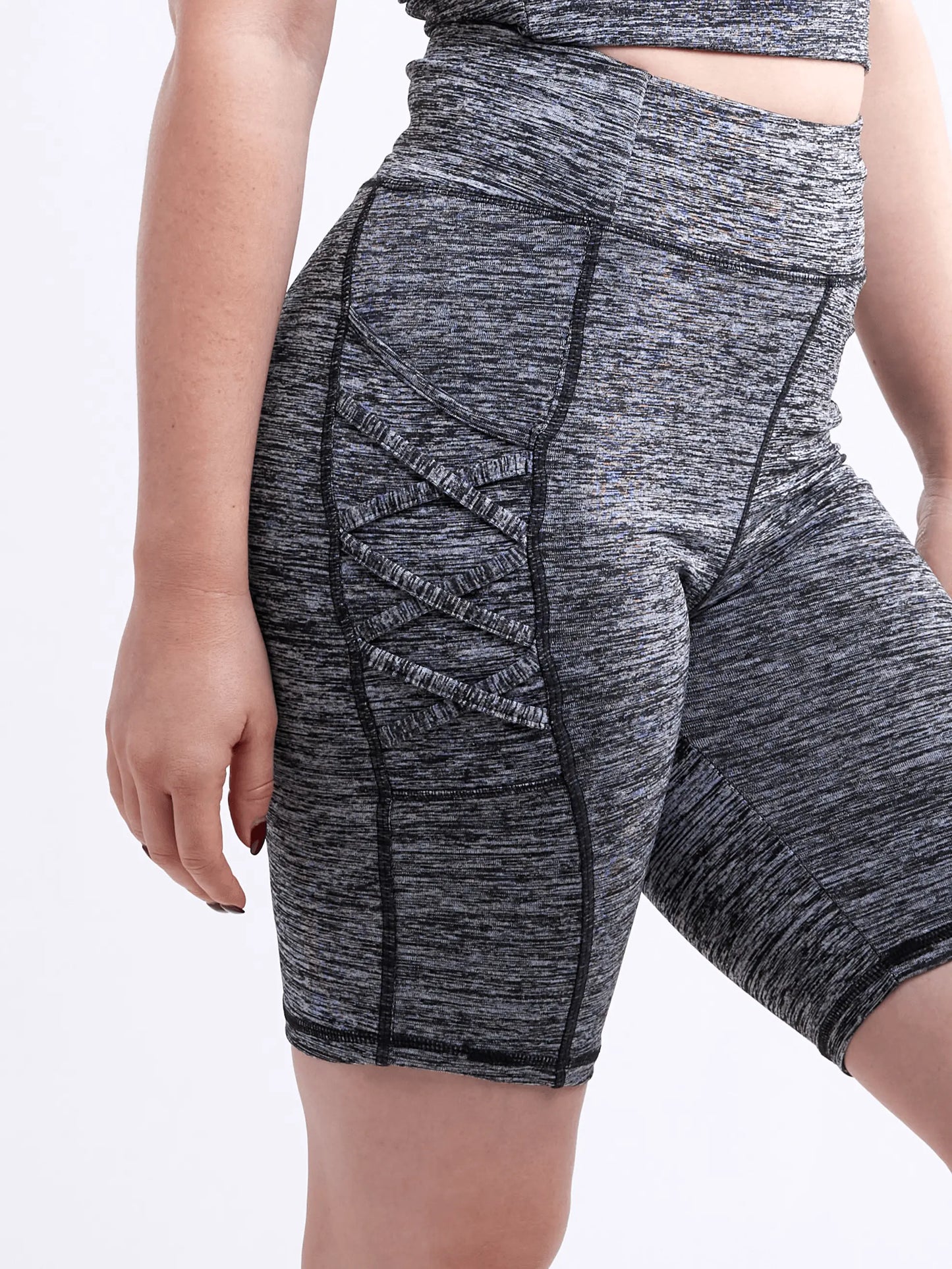 mid thigh workout shorts for women with stylish design