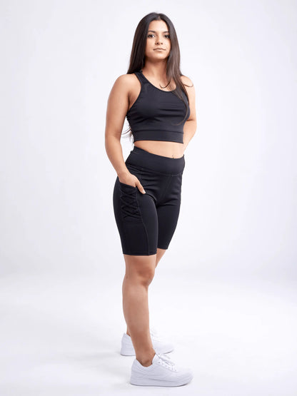 mid thigh workout shorts for women with stylish design