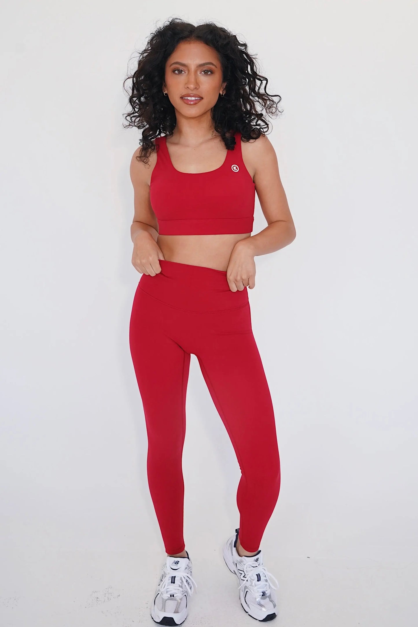 I am Beautifully Radiant Quick Dry Red Yoga Legging KIMITH BRAND