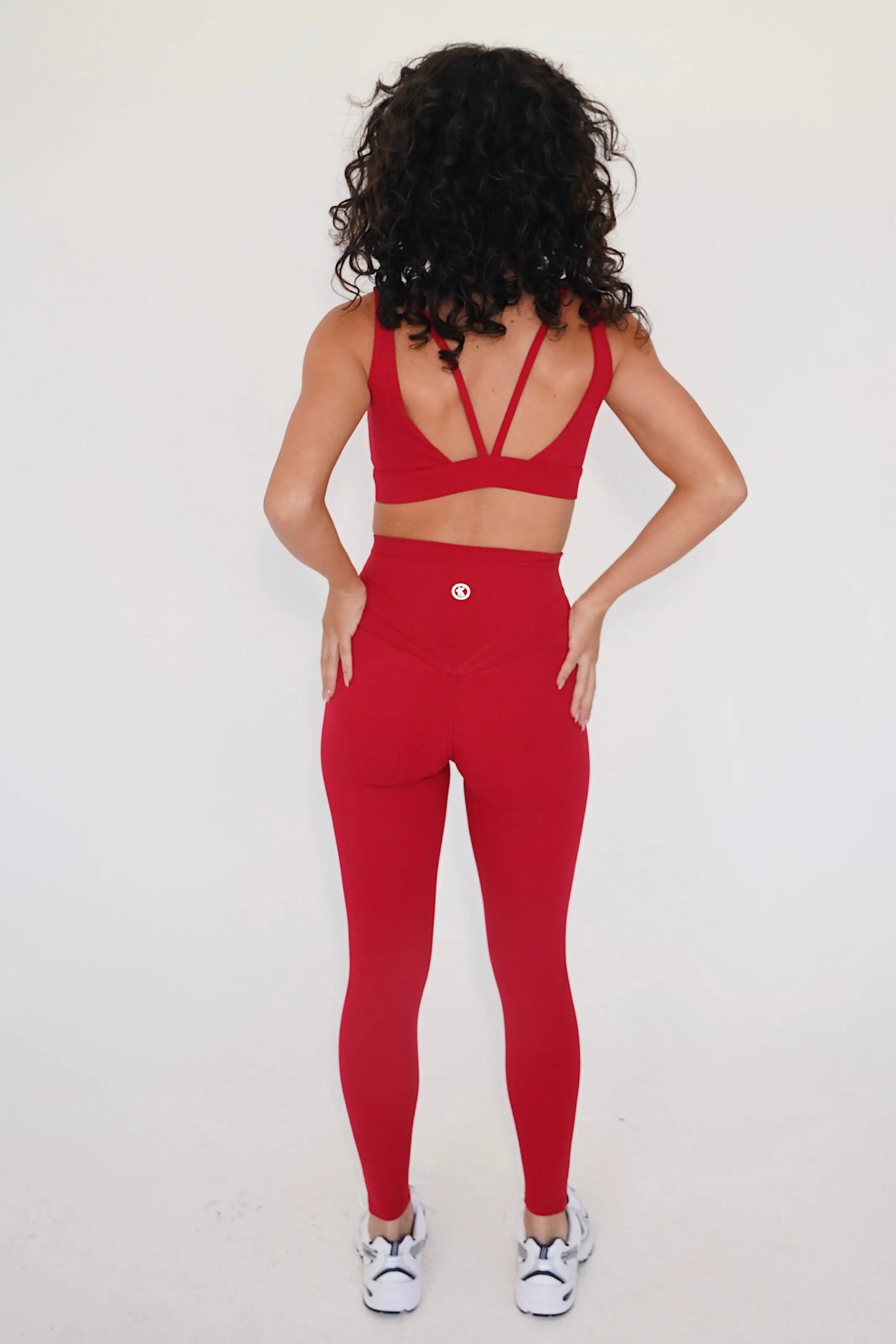 I am Beautifully Radiant Quick Dry Red Yoga Legging KIMITH BRAND