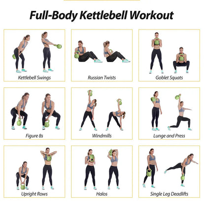 flat base kettlebell for stable storage and exercises