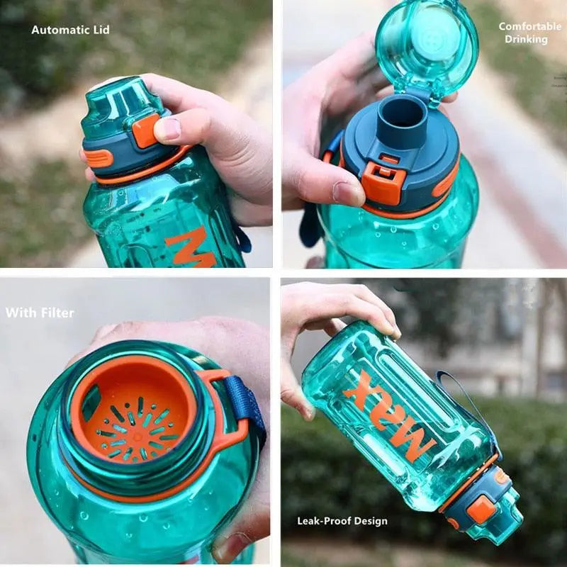 1.2 Liter Large Capacity Sport Water Bottle with Rope Stevvex