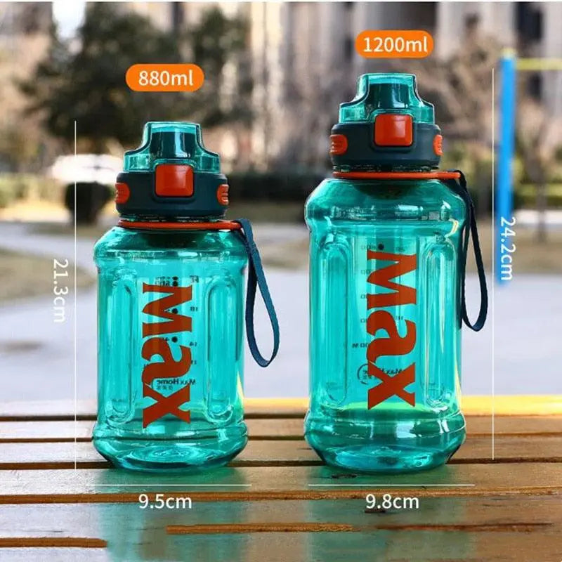1.2 Liter Large Capacity Sport Water Bottle with Rope Stevvex