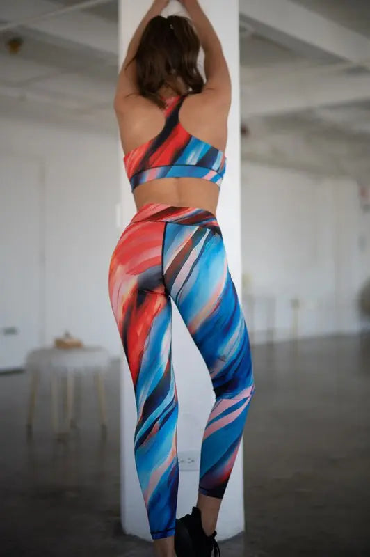 Watercolor Activewear Set THRIXINE