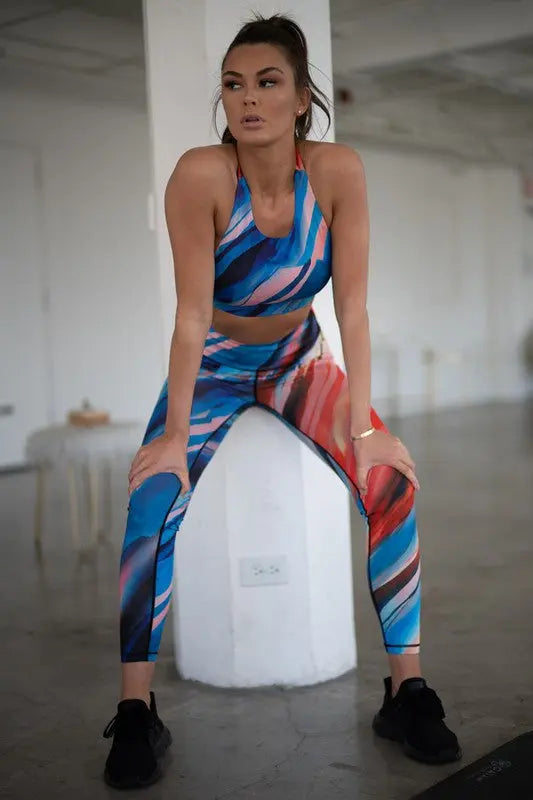 Watercolor Activewear Set THRIXINE