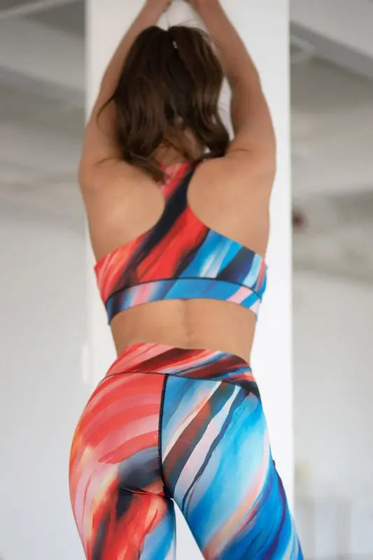 Watercolor Activewear Sports Bra Little J