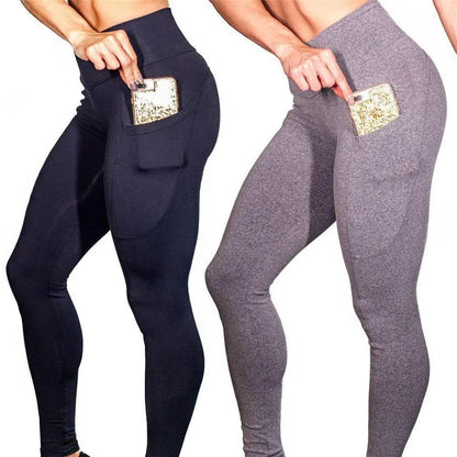 black high waist push up leggings for women fitness
