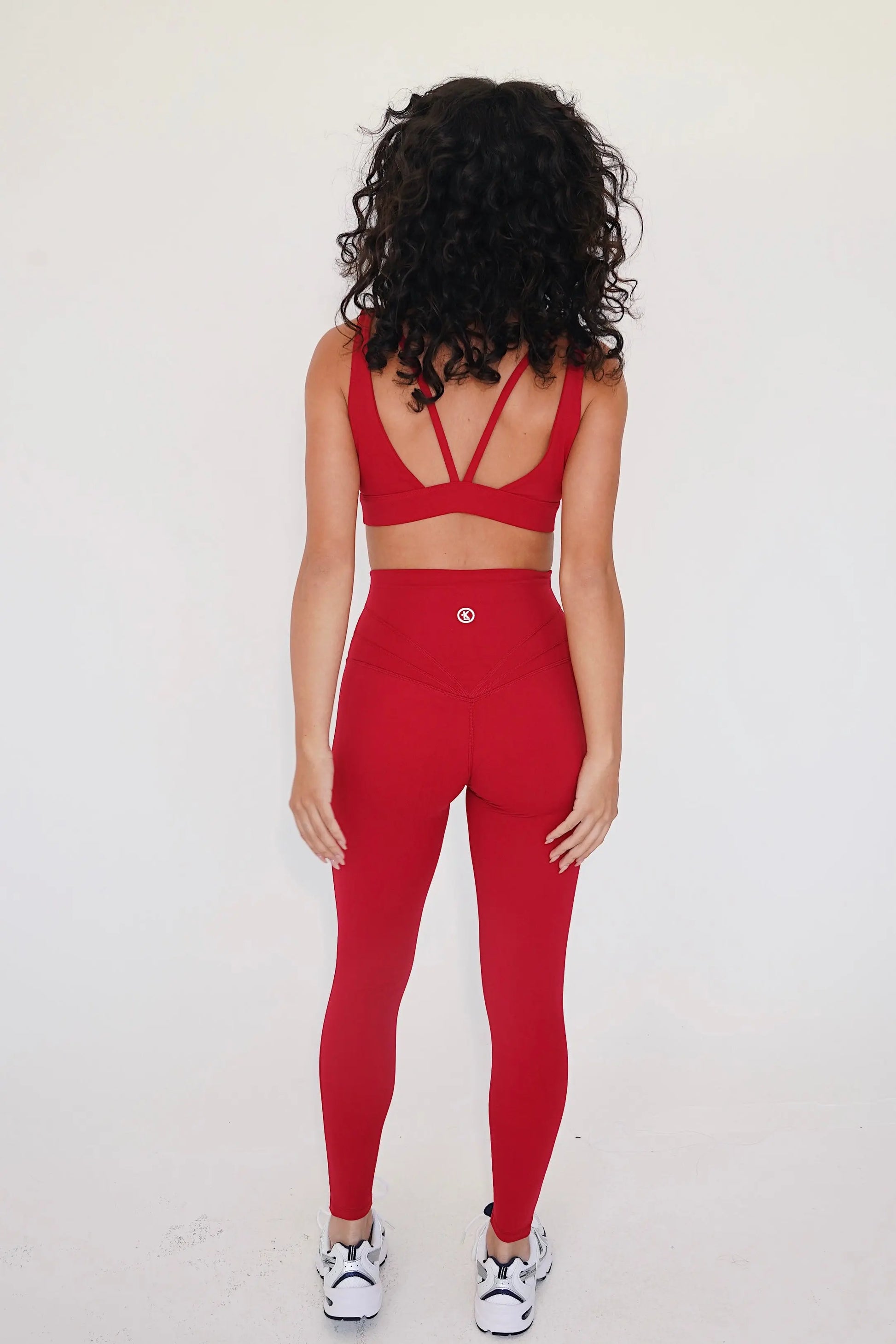 I am Beautifully Radiant Quick Dry Red Yoga Legging KIMITH BRAND