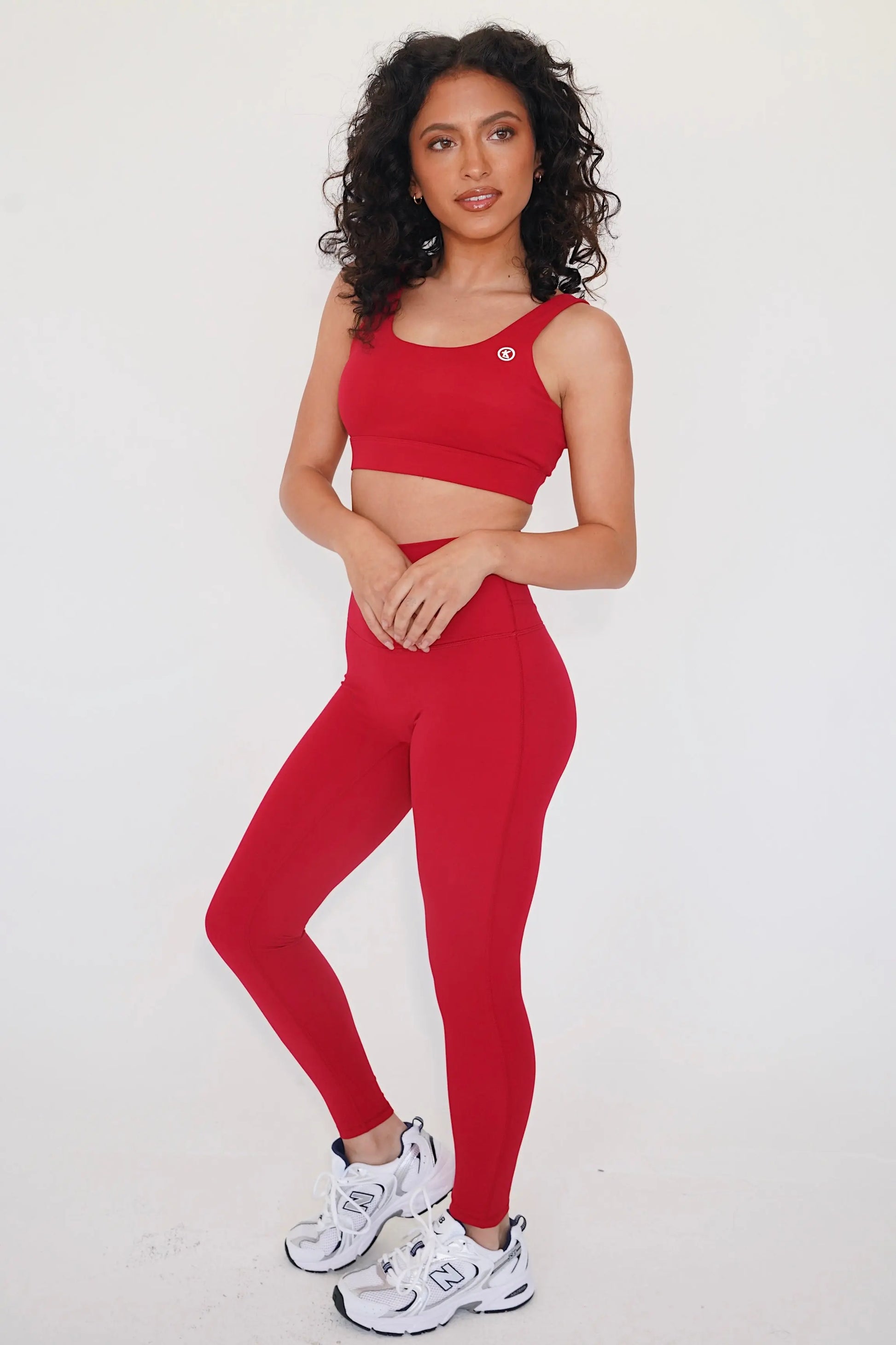I am Beautifully Radiant Quick Dry Red Yoga Legging KIMITH BRAND