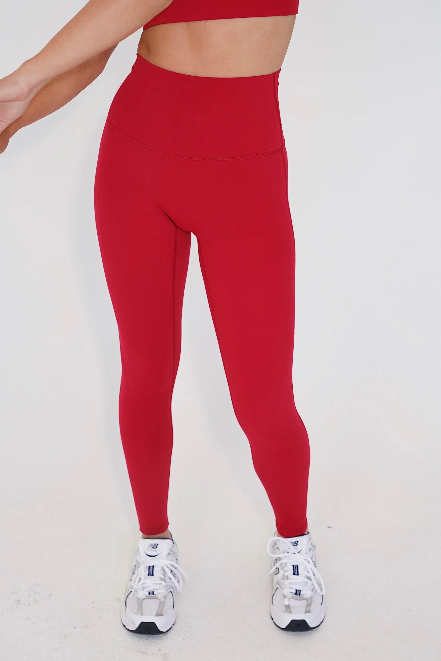 I am Beautifully Radiant Quick Dry Red Yoga Legging KIMITH BRAND
