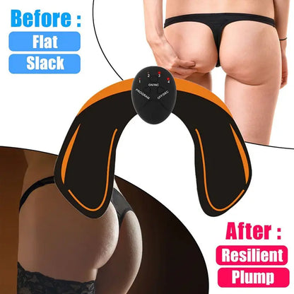 EMS Abdominal Muscle Toning Trainer ABS Stimulator Puce Gaia