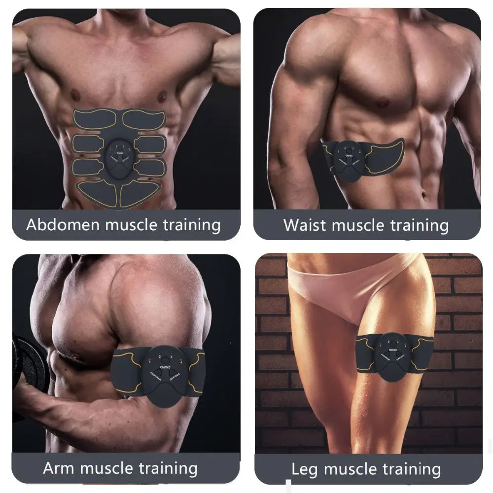 EMS Abdominal Muscle Toning Trainer ABS Stimulator Puce Gaia