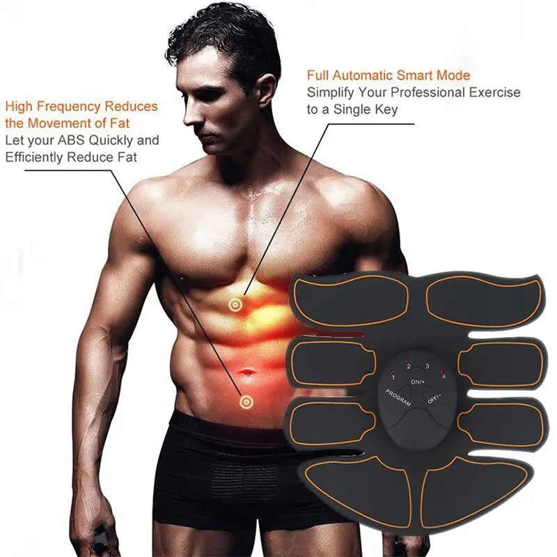 EMS Abdominal Muscle Toning Trainer ABS Stimulator Puce Gaia