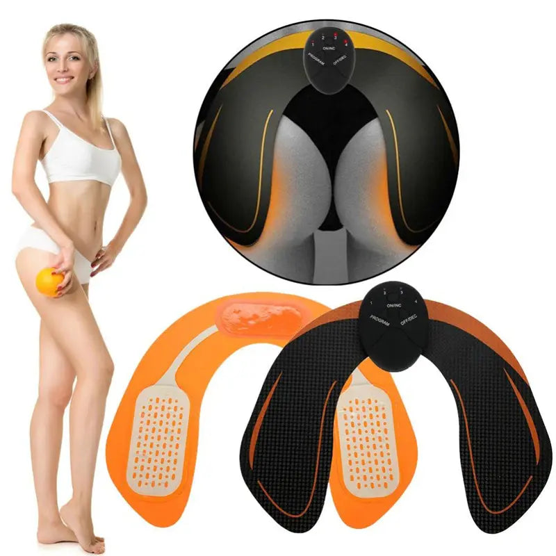 EMS Abdominal Muscle Toning Trainer ABS Stimulator Puce Gaia