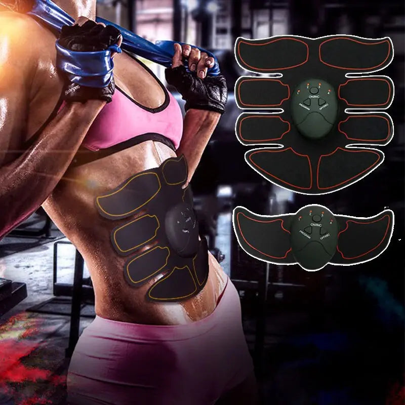 EMS Abdominal Muscle Toning Trainer ABS Stimulator Puce Gaia