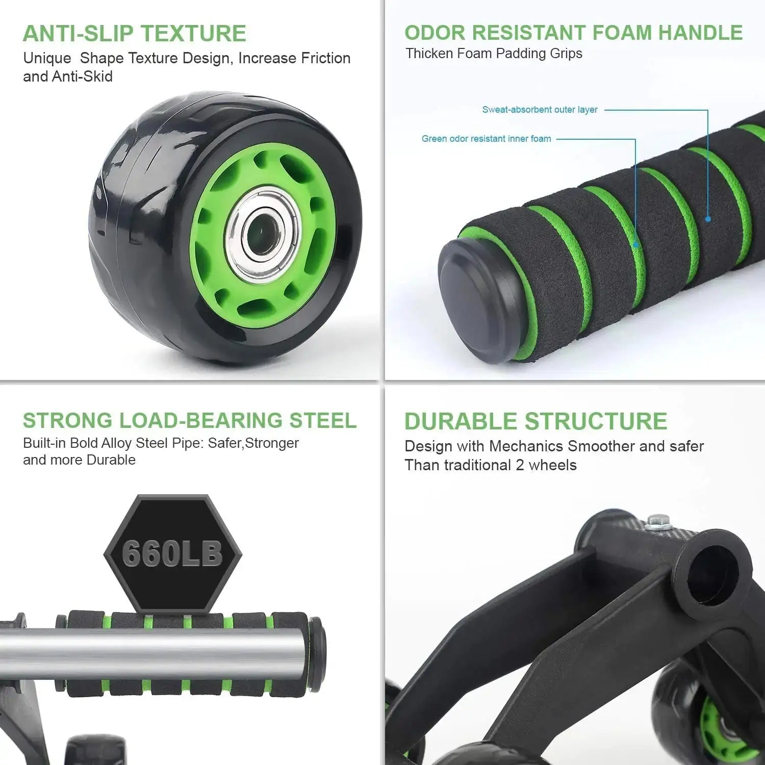 ab roller kit with knee mat for core strength training

