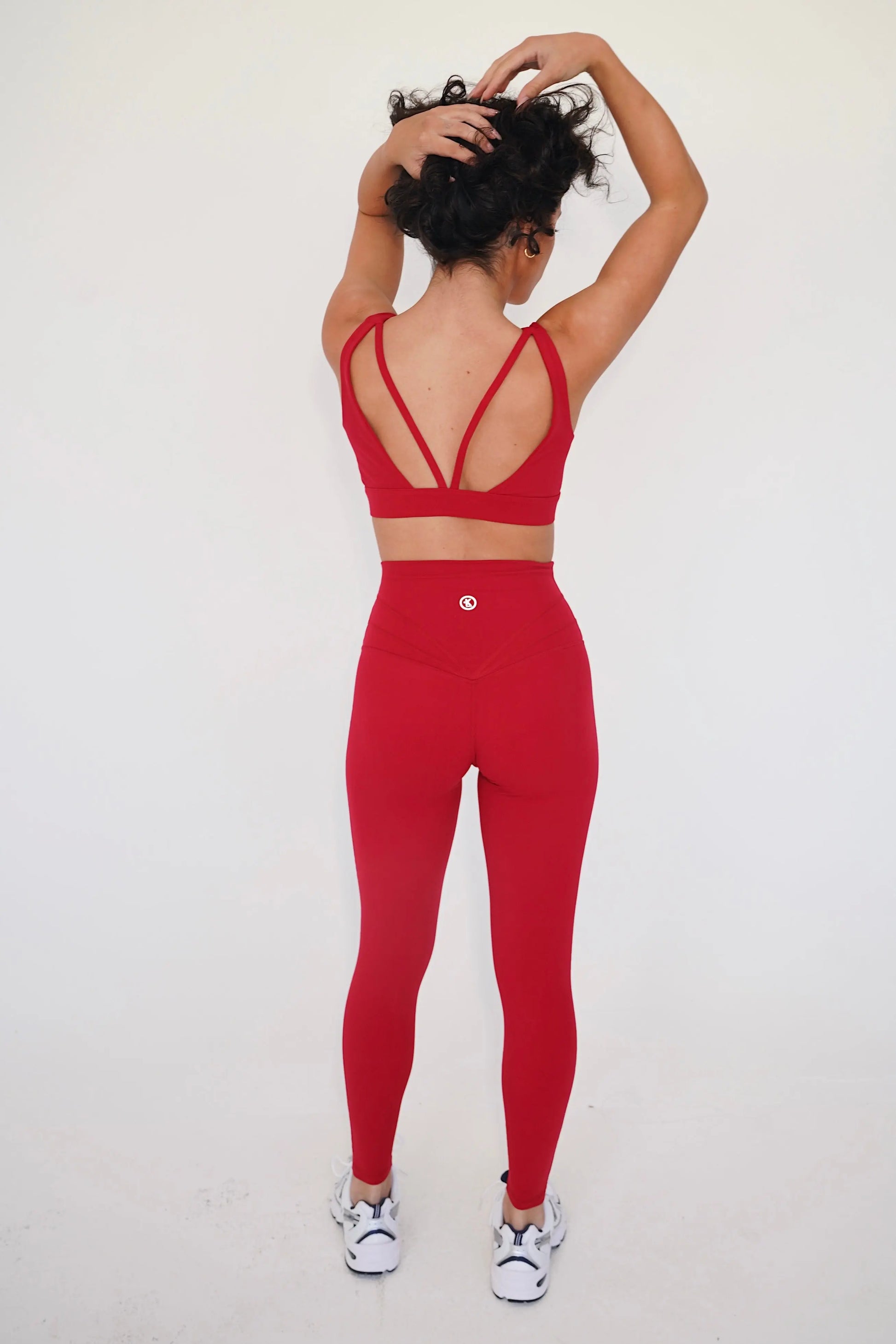 I am Beautifully Radiant Quick Dry Red Yoga Legging KIMITH BRAND