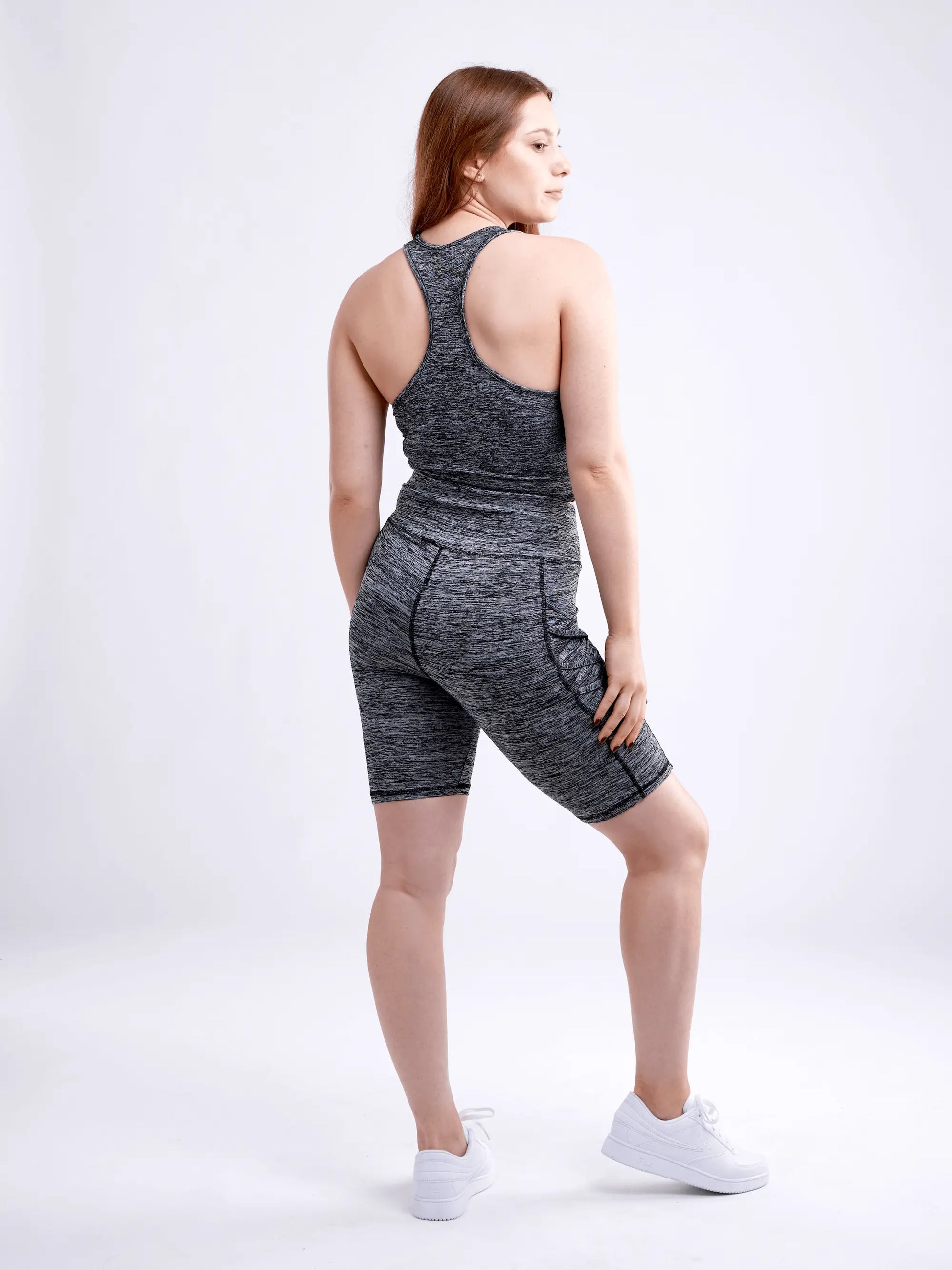 mid thigh workout shorts for women with stylish design