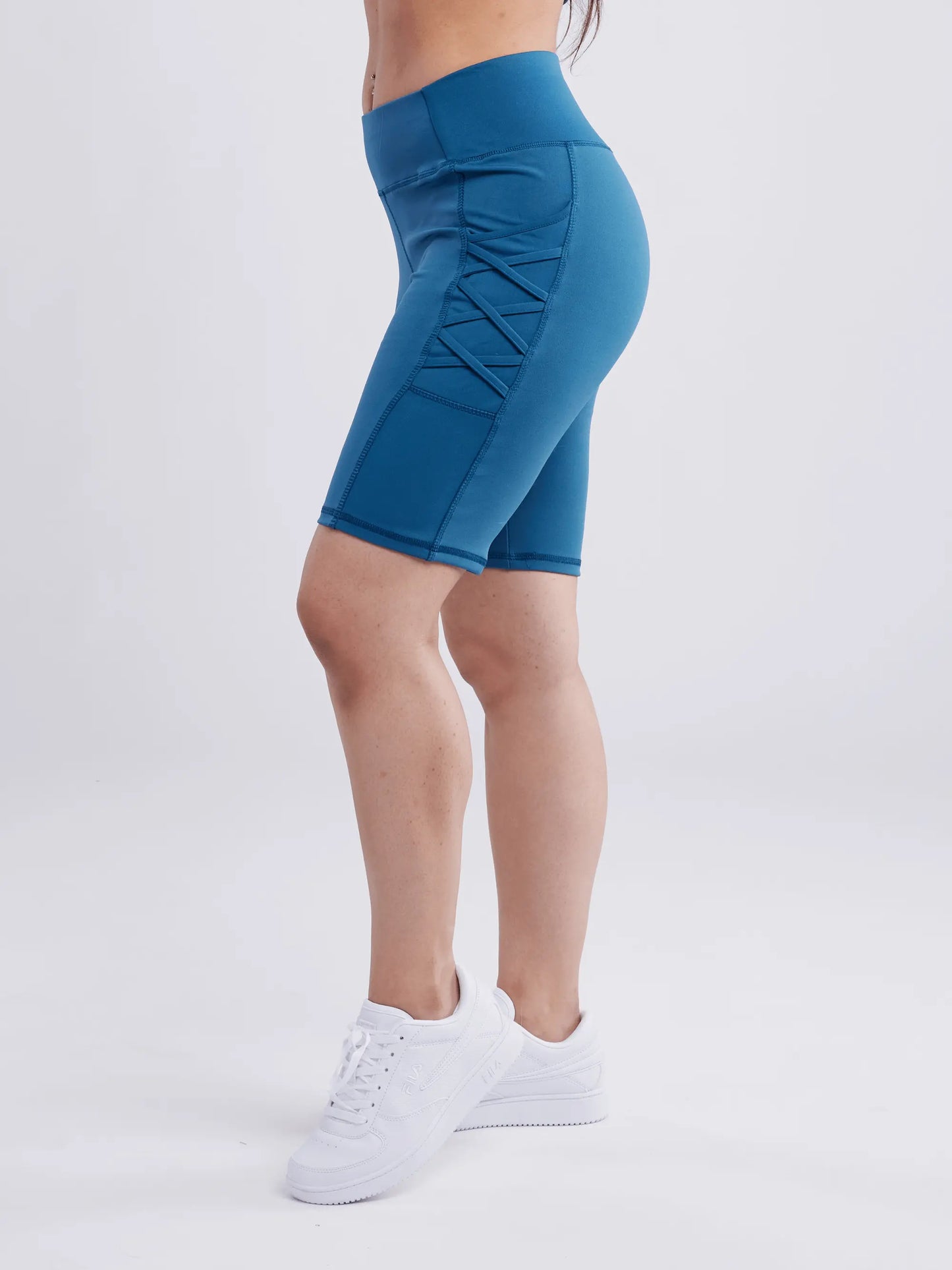 mid thigh workout shorts for women with stylish design