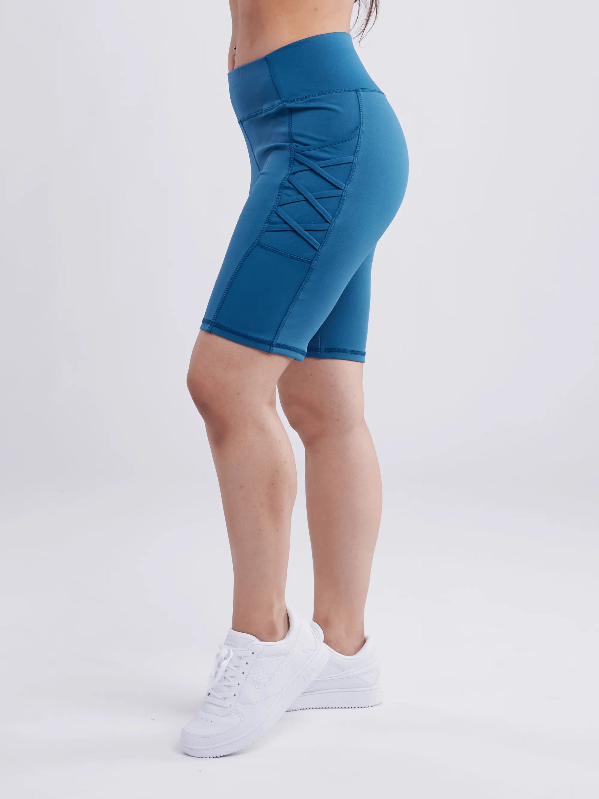 mid thigh workout shorts for women with stylish design