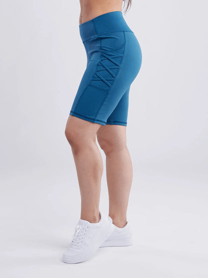 mid thigh workout shorts for women with stylish design