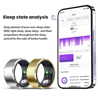 2025 New! Xiaomi Smart Ring for Men & Women. Tracks Heart Rate, Blood Oxygen, Sleep. 5ATM Waterproof Fitness Tracker V.I.P Digital Presence