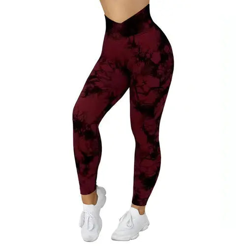 Women Yoga Pants Push Up Sport Fitness Carmine Juneberry