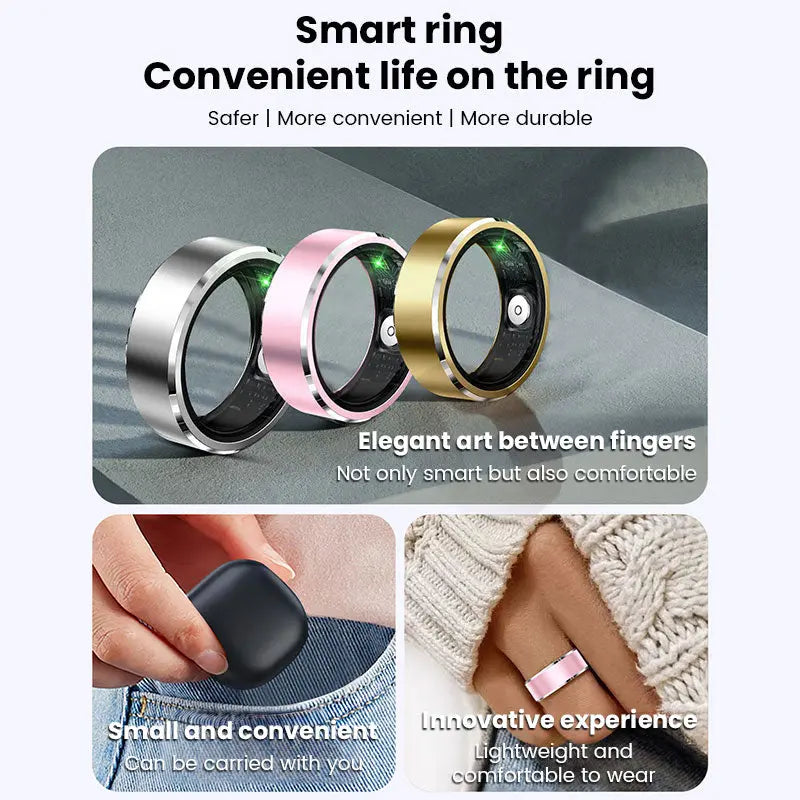 2025 New! Xiaomi Smart Ring for Men & Women. Tracks Heart Rate, Blood Oxygen, Sleep. 5ATM Waterproof Fitness Tracker V.I.P Digital Presence