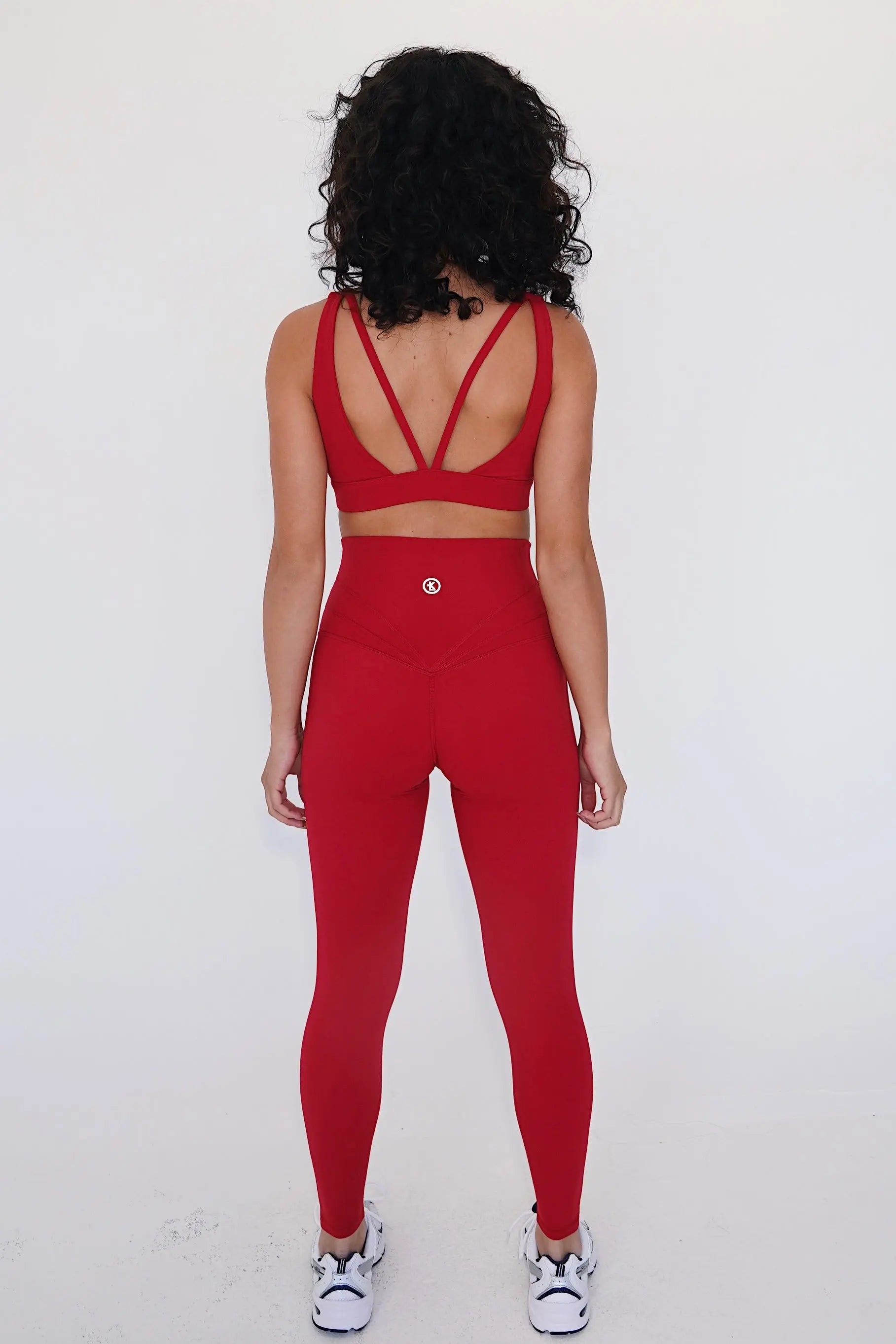 I am Beautifully Radiant Quick Dry Red Yoga Legging KIMITH BRAND