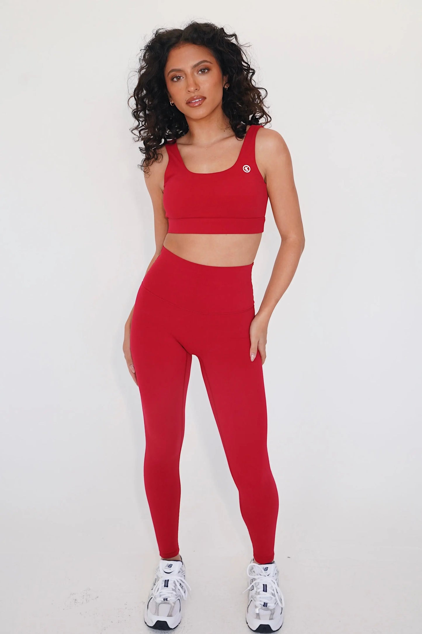I am Beautifully Radiant Quick Dry Red Yoga Legging KIMITH BRAND