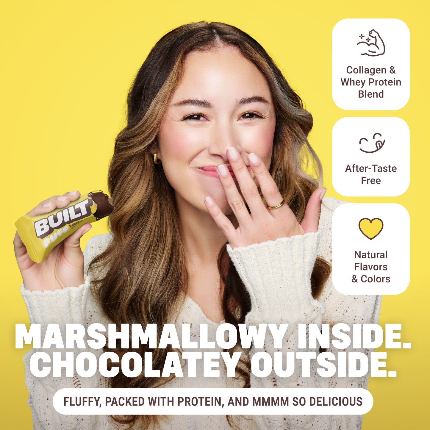 built puff banana cream pie flavored marshmallow treat
