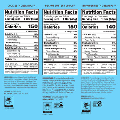 variety protein bars pack with multiple dessert flavors
