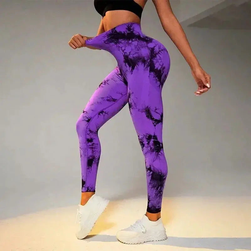 High Waist Tie Dye Leggings Women AliExpress