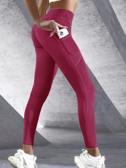High Waist Women's Yoga Leggings with Pockets THRIXINE