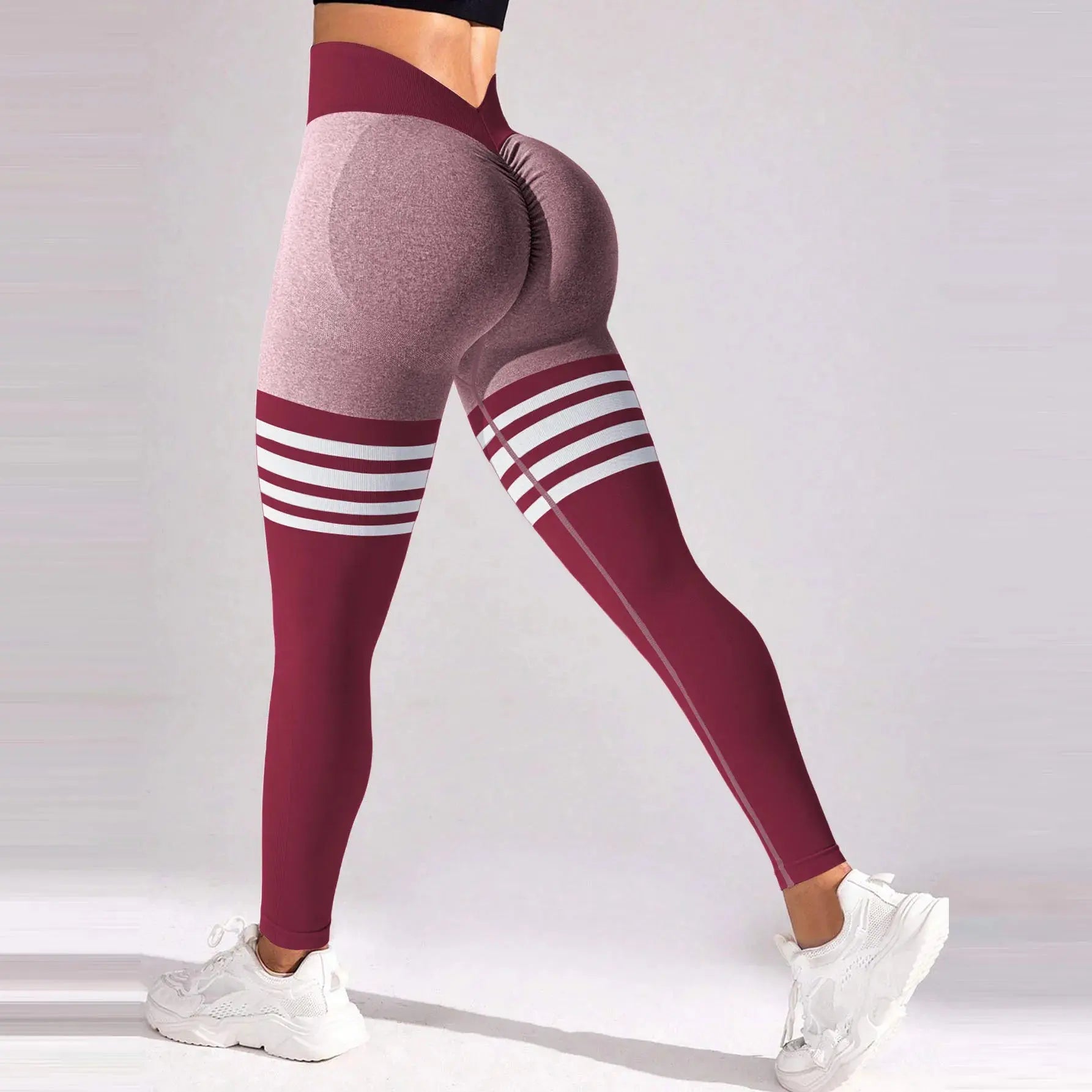 Women V Back Leggings Exercise AliExpress