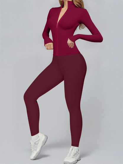 Premium Ribbed Activewear Set THRIXINE