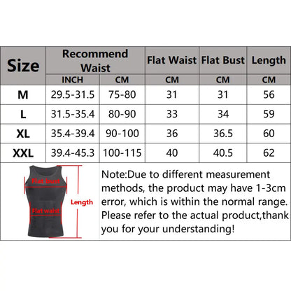 Men's Slimming Vest Body Shaper Corrective Posture Belly Compression Pink Iolaus