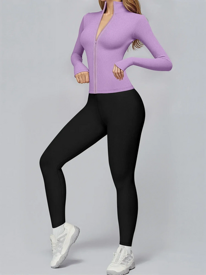 Premium Ribbed Activewear Set THRIXINE