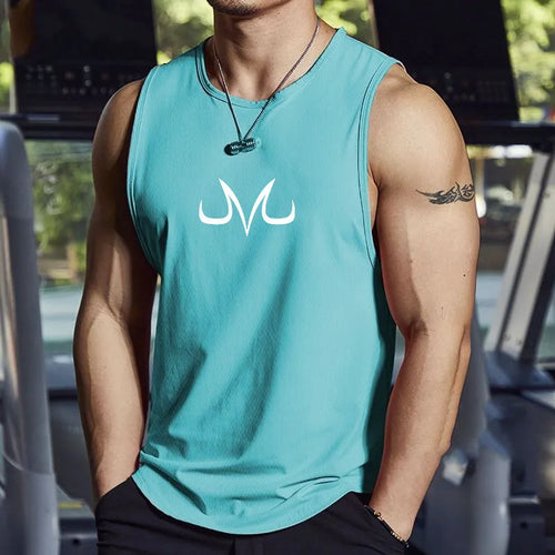 Men's sleeveless fitness shirt anime M sports leisure jogging fast