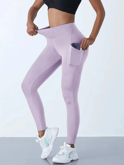 High Waist Women's Yoga Leggings with Pockets THRIXINE