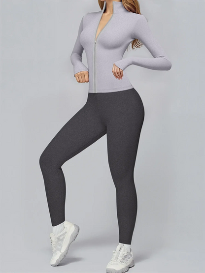 Premium Ribbed Activewear Set THRIXINE
