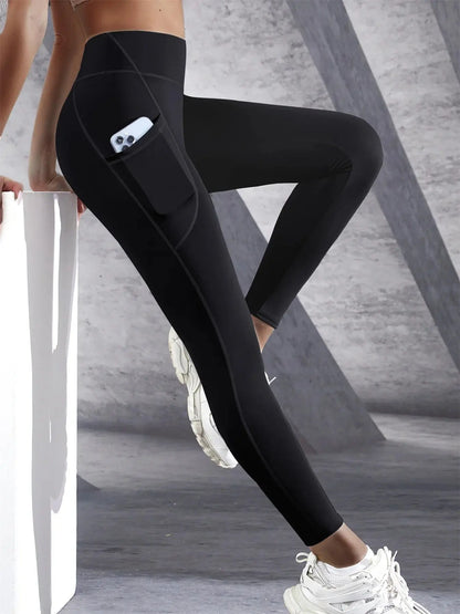 High Waist Women's Yoga Leggings with Pockets THRIXINE