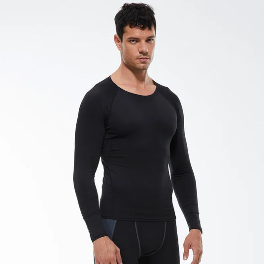 Longs Sleeve Workout Gym T-Shirt Running Tops