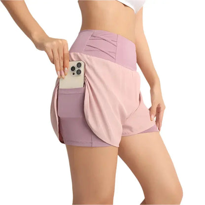 women workout shorts with pockets high waist design