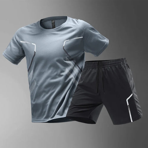 Men's Quick Drying Running Sets Breathable Hiking Fishing