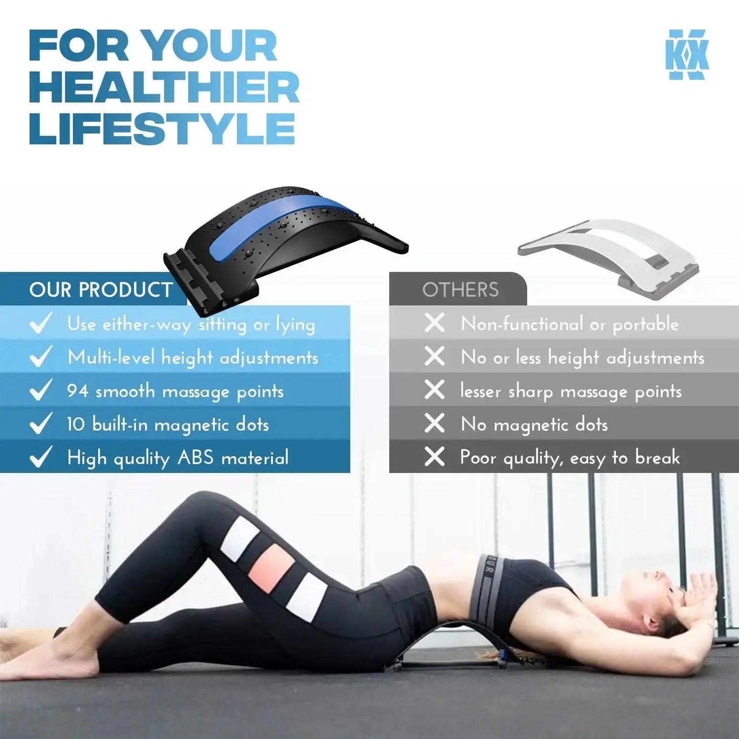 Lumbar Stretching Massager, Yoga Spine AliExpress