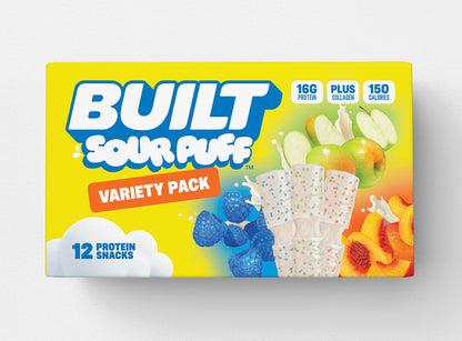 sour puff variety box 12 pack protein snack assortment
