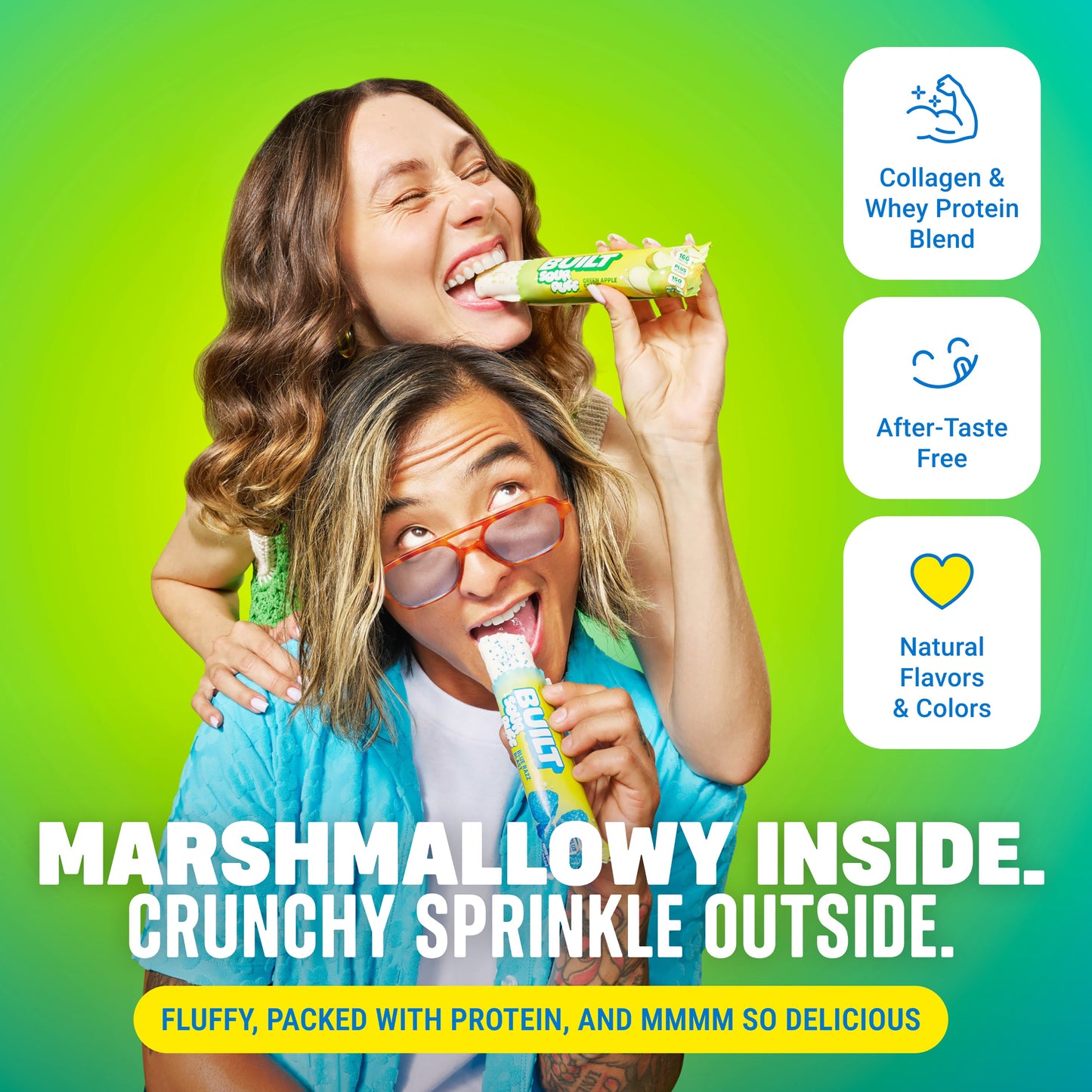 marshmallow sour puff variety pack high protein snacks
